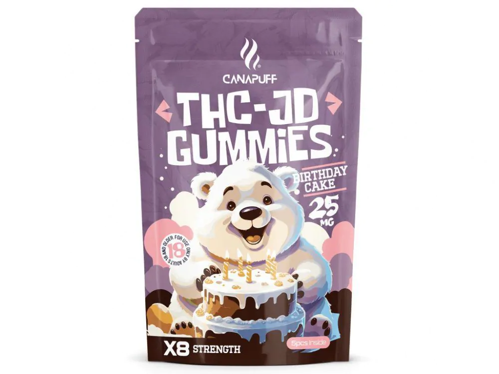 THCJD Gummies Birthday Cake, HHCP, HHC, HHC legal, HHC España, CBD, THC, Vaper España, Vapeadores España